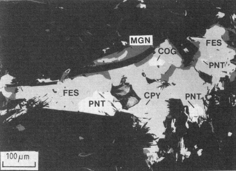 Complex sulphide-oxide aggregate