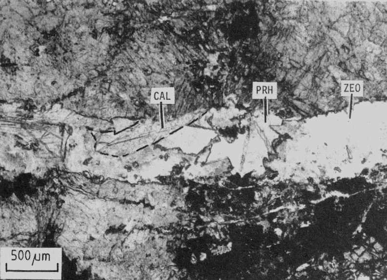 Low-temperature metamorphic overprint in metagabbro